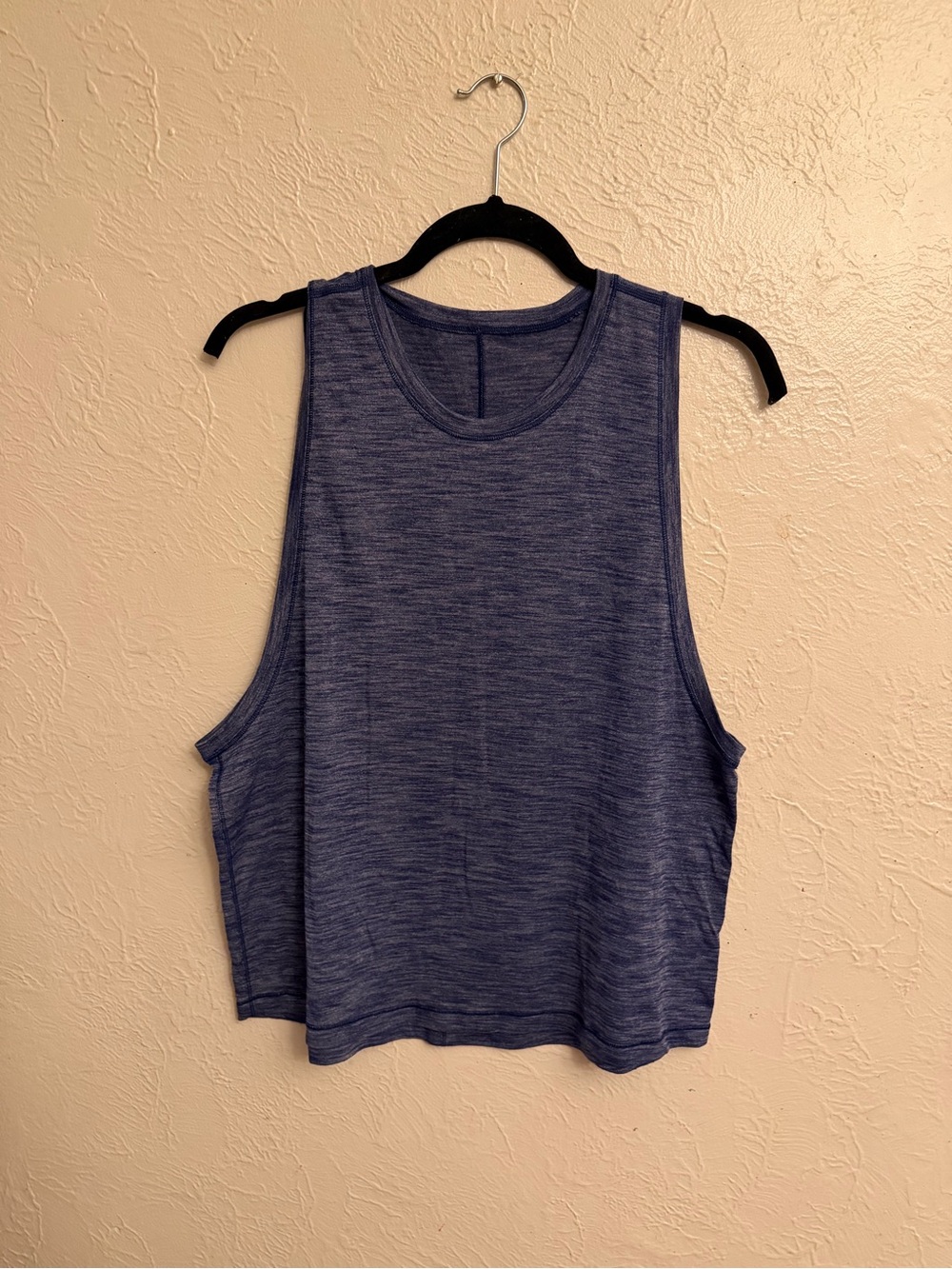 lululemon athletica Heathered Navy Blue Performance Tank - Women's - Picture 3 of 7